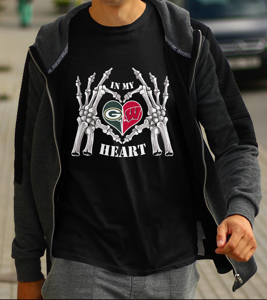 Packers Badgers In My Heart T-Shirt