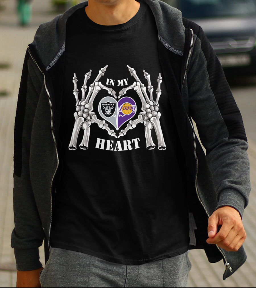 In My Heart Raiders Los Angeles Lakers T-Shirt