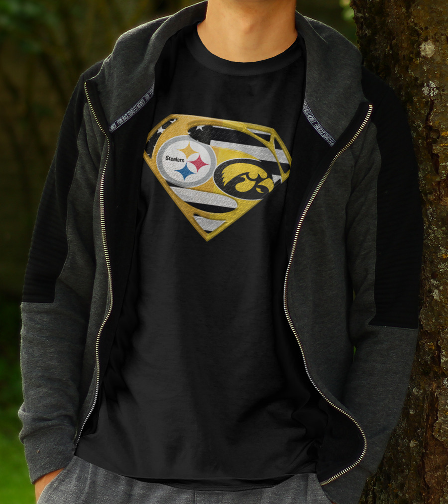 Steelers Superhero Hawkeyes Shield T-Shirt