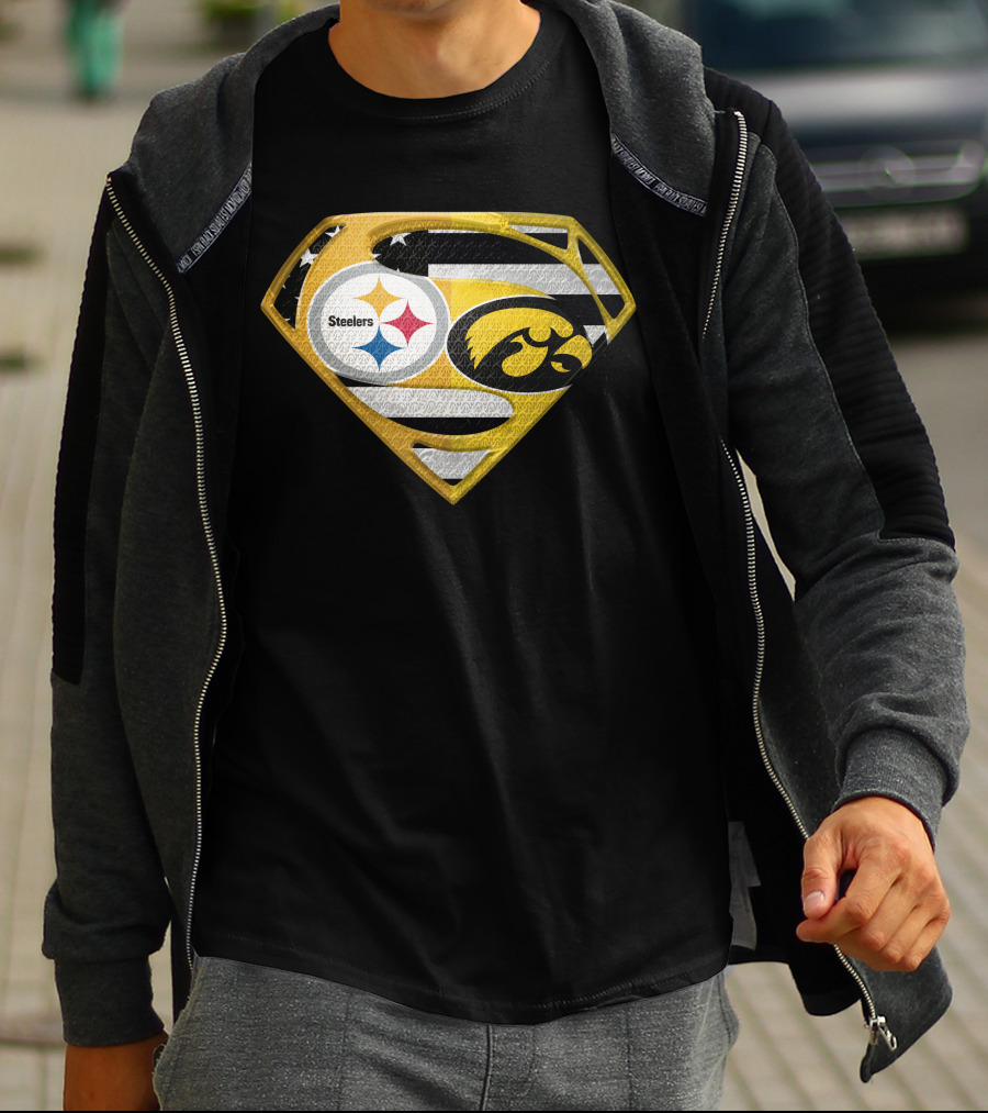 Steelers Superhero Hawkeyes Shield T-Shirt