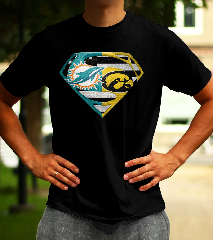 Miami Dolphins Iowa Hawkeyes Super T-Shirt