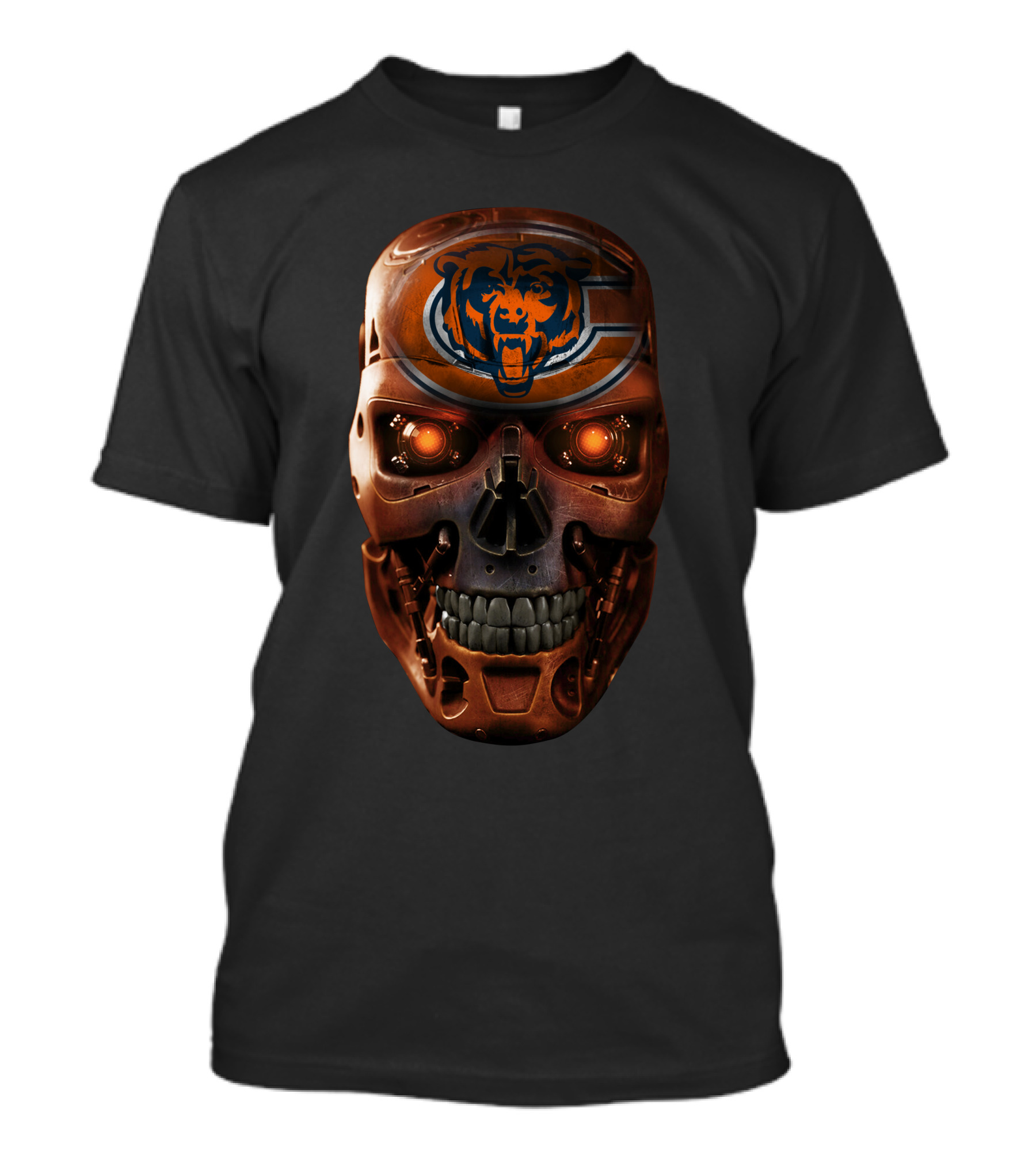 Chicago Bears Skull Terminator T-Shirt