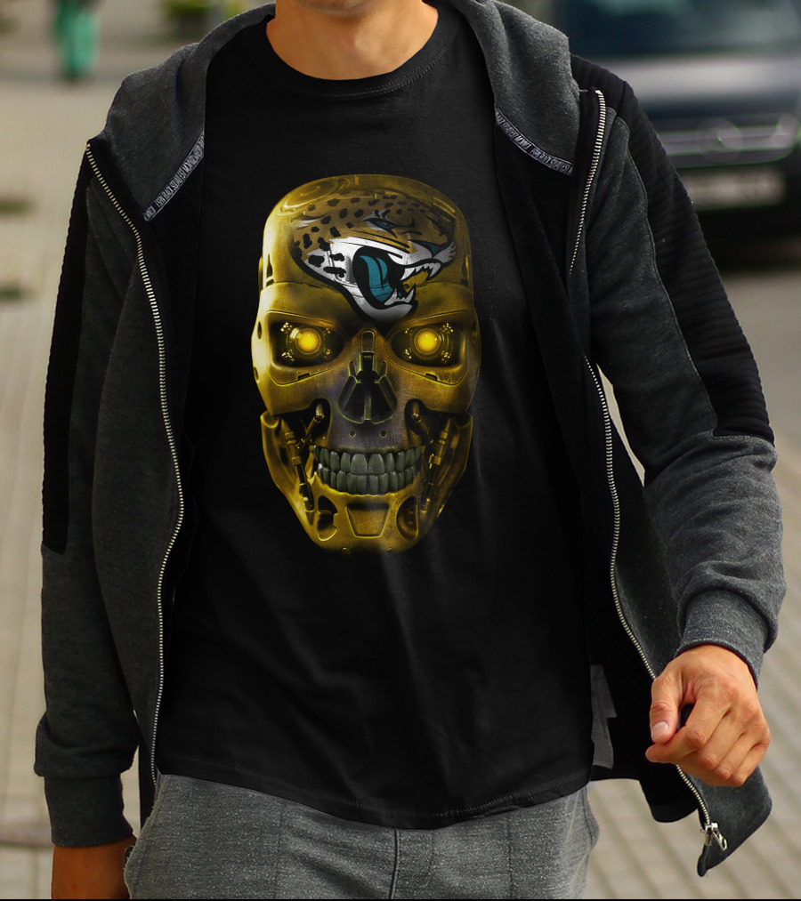 Terminator Skull Jaguars T-Shirt