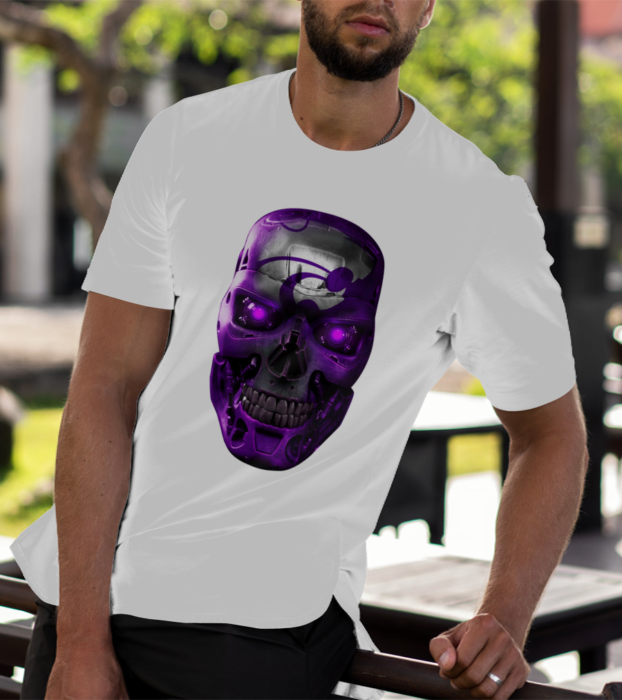KANSAS STATE WILDCATS PURPLE SKULL T-Shirt