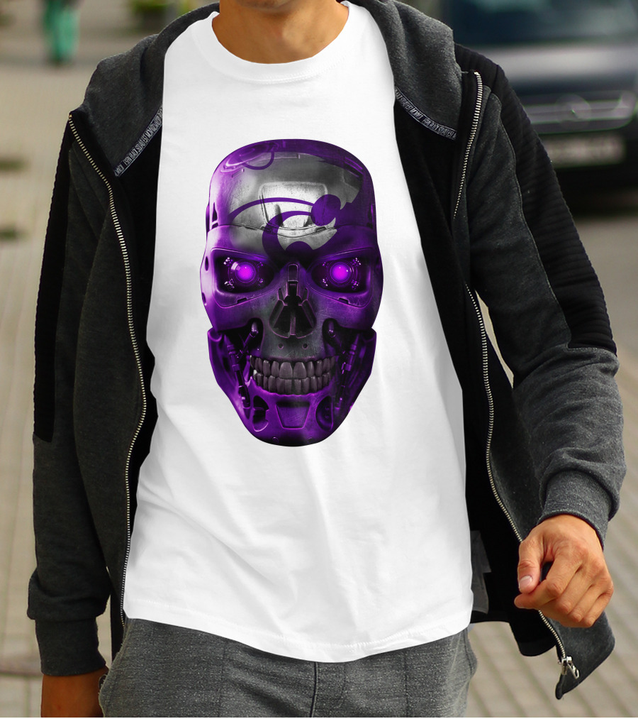KANSAS STATE WILDCATS PURPLE SKULL T-Shirt