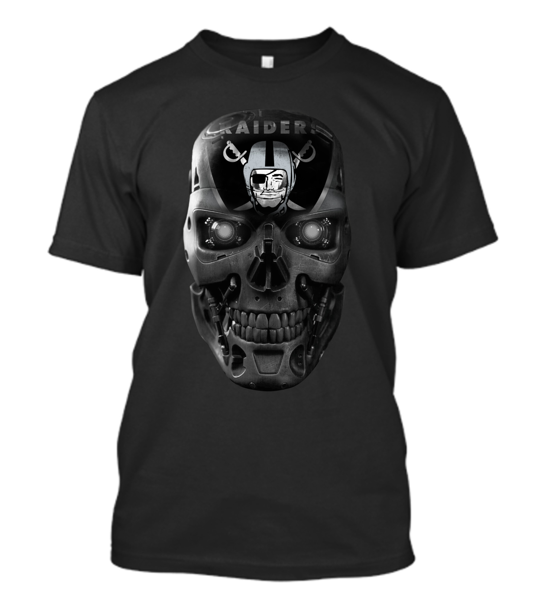 Raiders Skull Robot Face T-Shirt