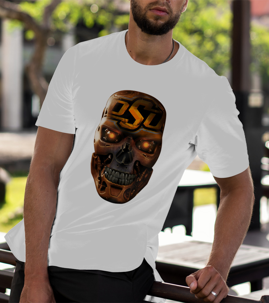 OSU Cowboys Skull Mechanic T-Shirt