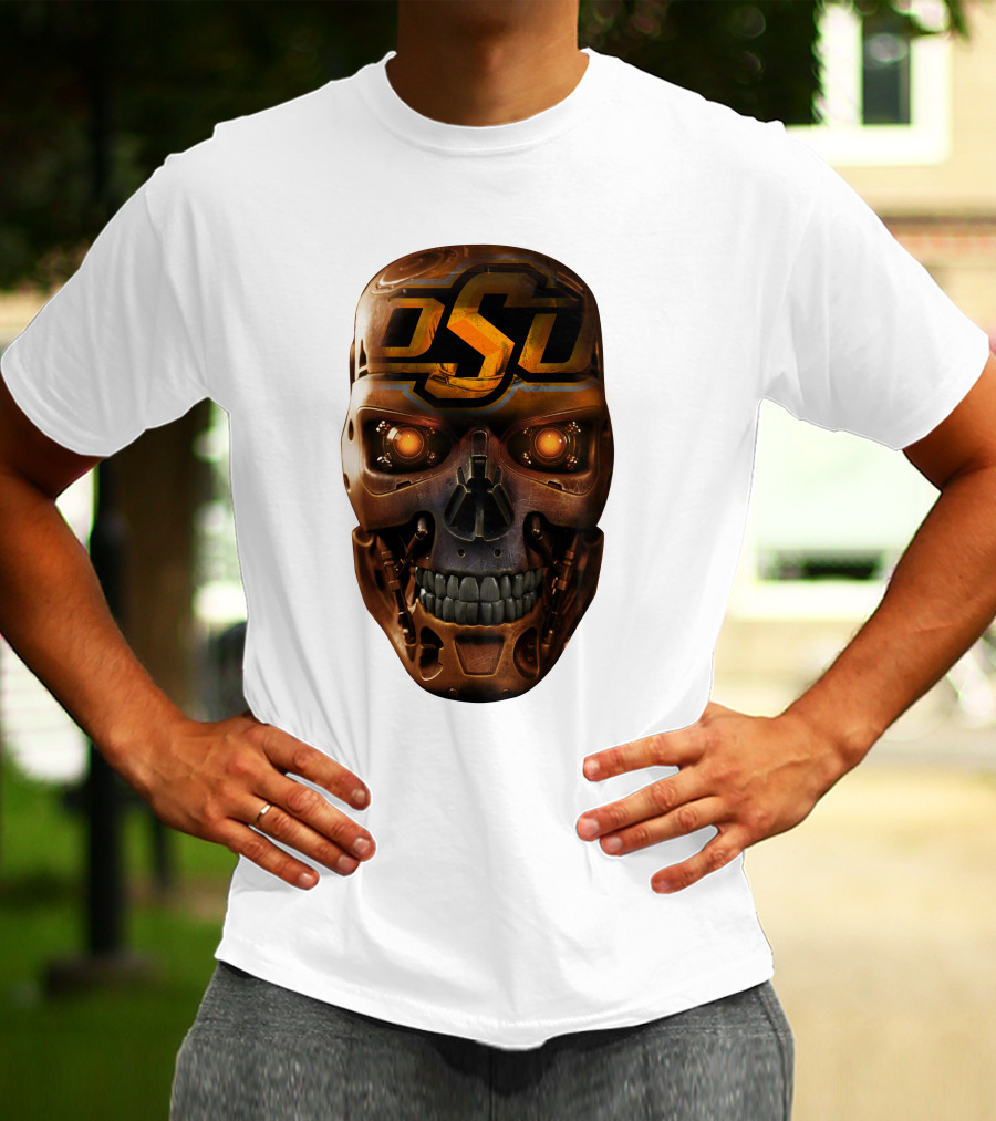 OSU Cowboys Skull Mechanic T-Shirt