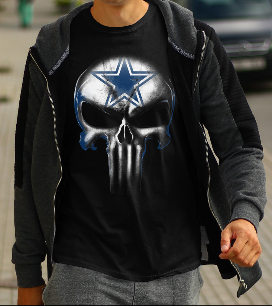 Skull Cowboys Dallas Star Symbol T-Shirt