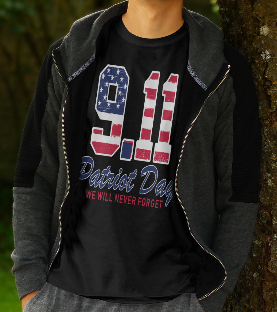 9.11 Patriot Day We Will Never Forget T-Shirt