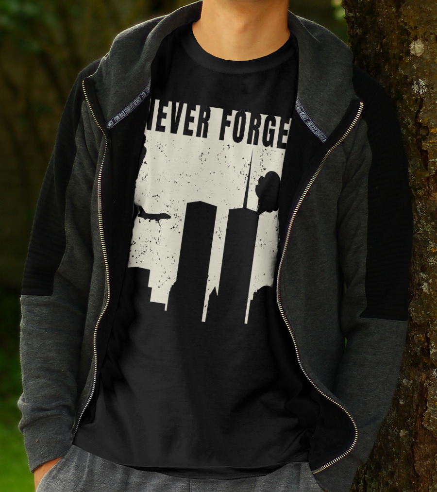 Never Forget 11Th Attacks Twin Towers Memorial T-Shirt