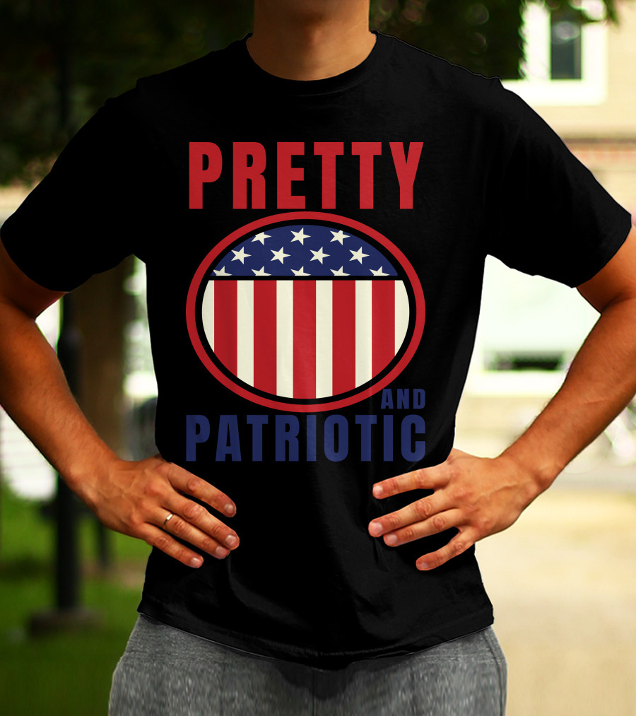 Pretty And Patriotic USA Stars Stripes 9.11 T-Shirt