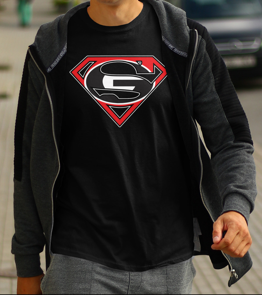 Super Man Bulldogs Symbol T-Shirt