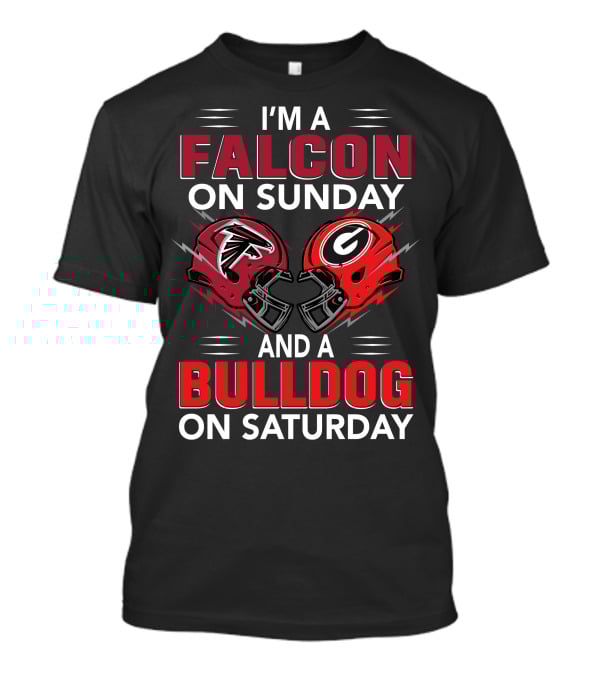 I'm A Falcon On Sunday And A Bulldog On Saturday T-Shirt