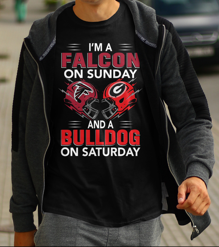 I'm A Falcon On Sunday And A Bulldog On Saturday T-Shirt