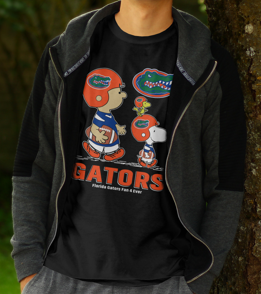 Florida Gators Fan 4 Ever Peanuts Football Gators T-Shirt