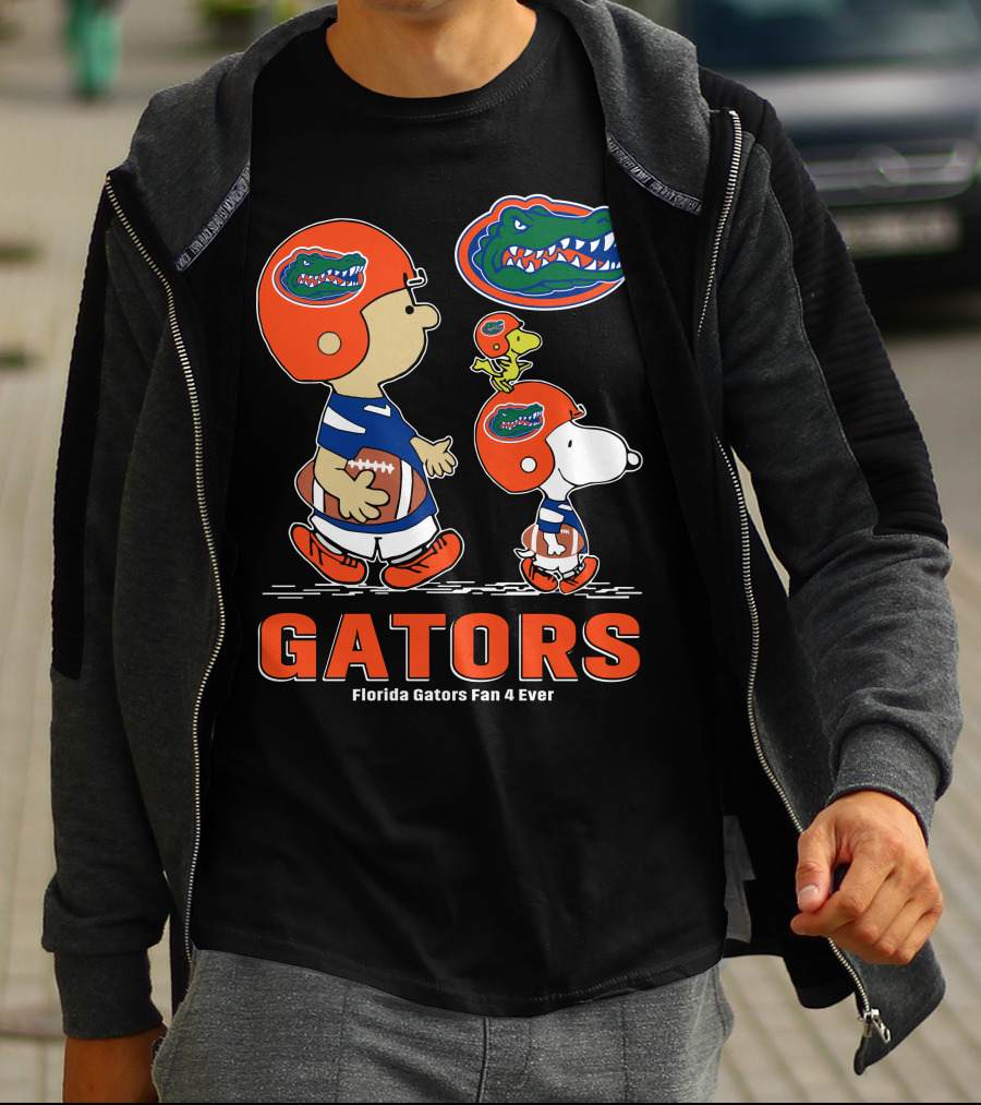Florida Gators Fan 4 Ever Peanuts Football Gators T-Shirt