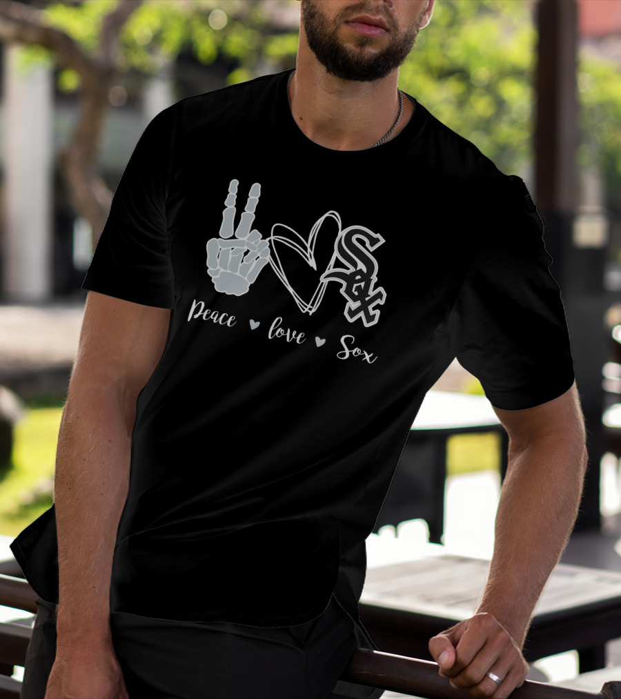 Peace Love Chicago White Sox T-Shirt