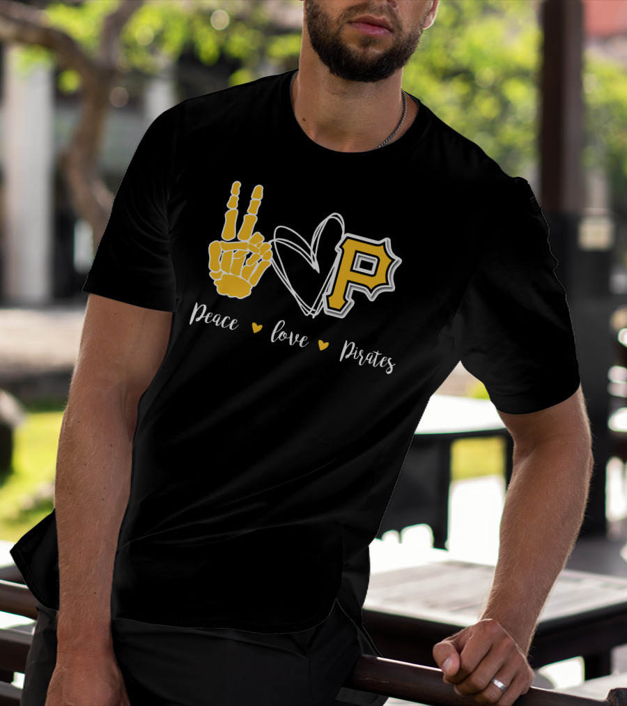 Peace Love Pittsburgh Pirates T-Shirt