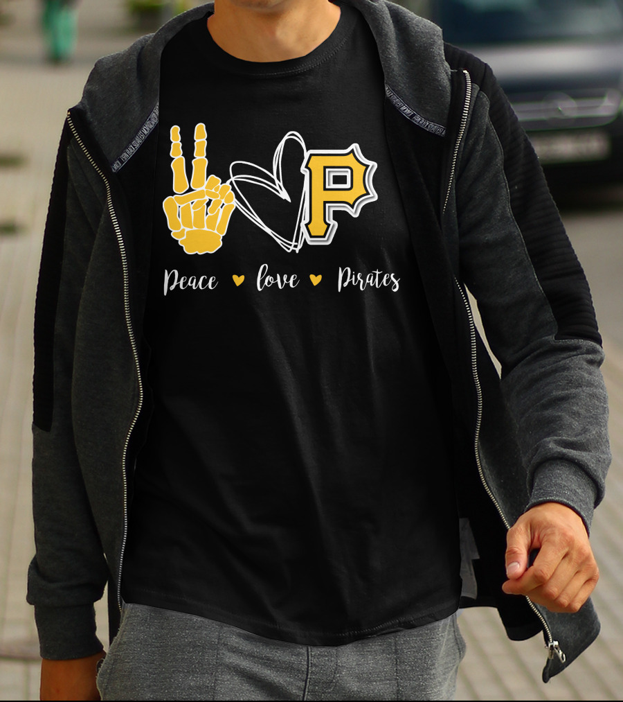 Peace Love Pittsburgh Pirates T-Shirt