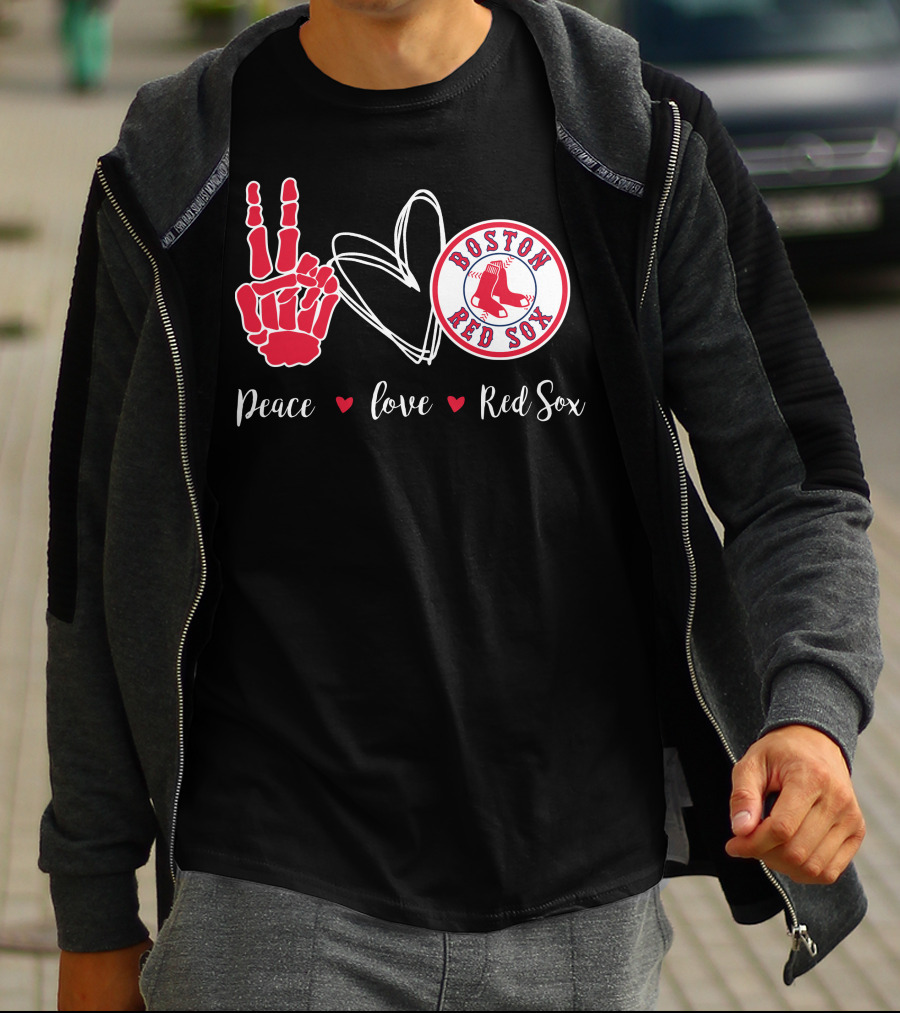 Peace Love Boston Red Sox T-Shirt