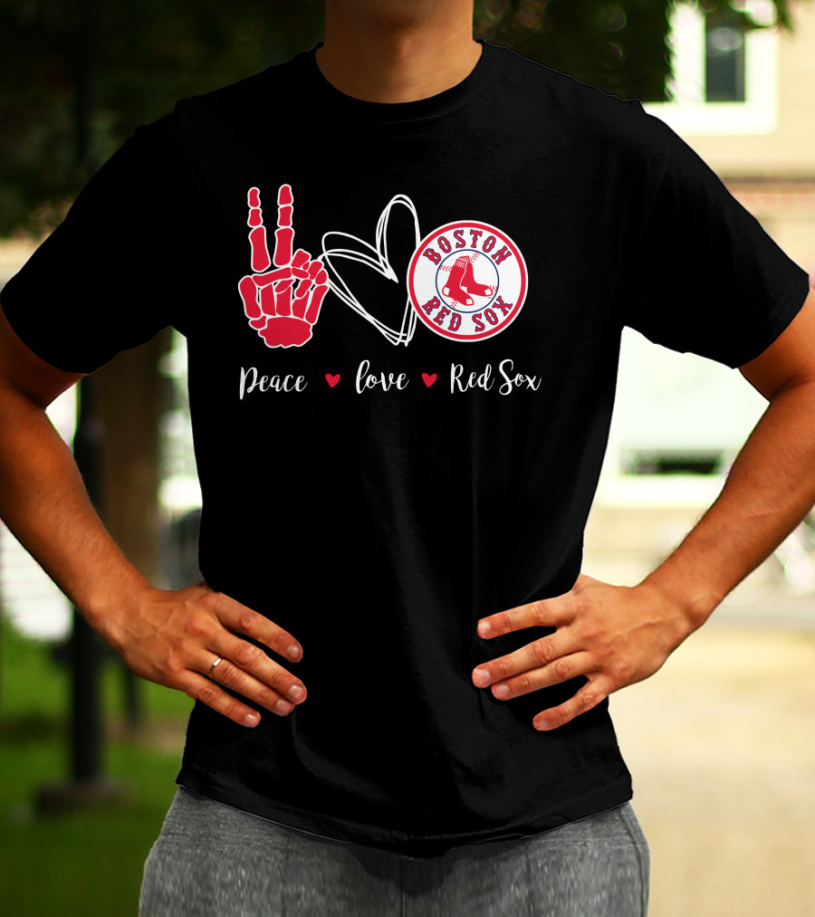 Peace Love Boston Red Sox T-Shirt