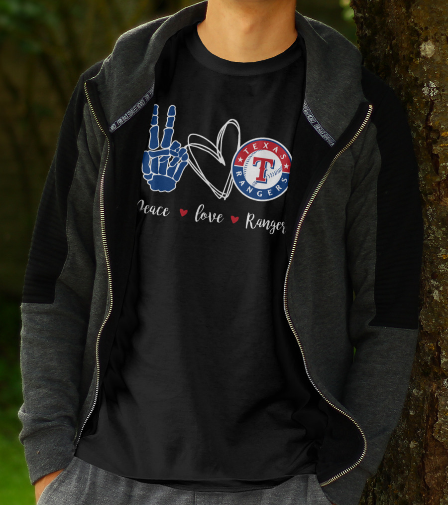 Peace Love Texas Rangers T-Shirt