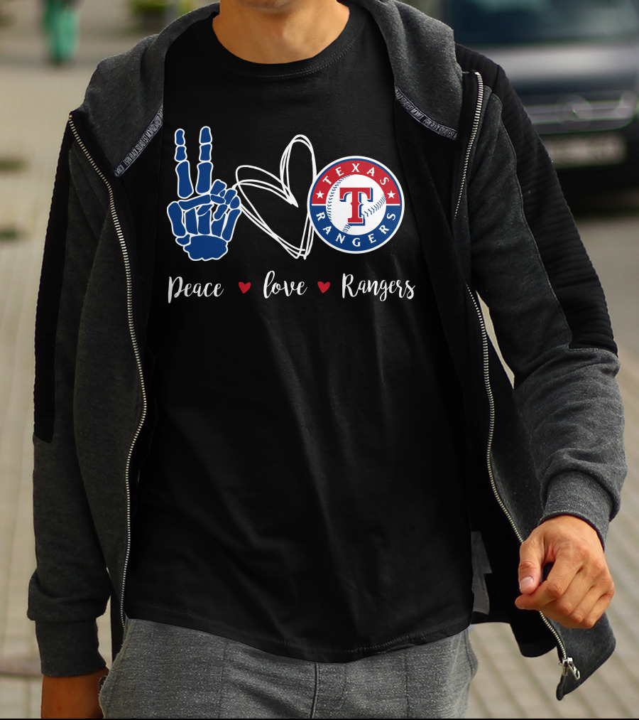 Peace Love Texas Rangers T-Shirt