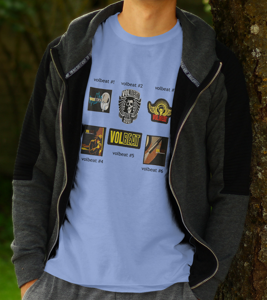 Volbeat Estd 2001 Collection Volbeat #1 #2 #3 #4 #5 #6 T-Shirt