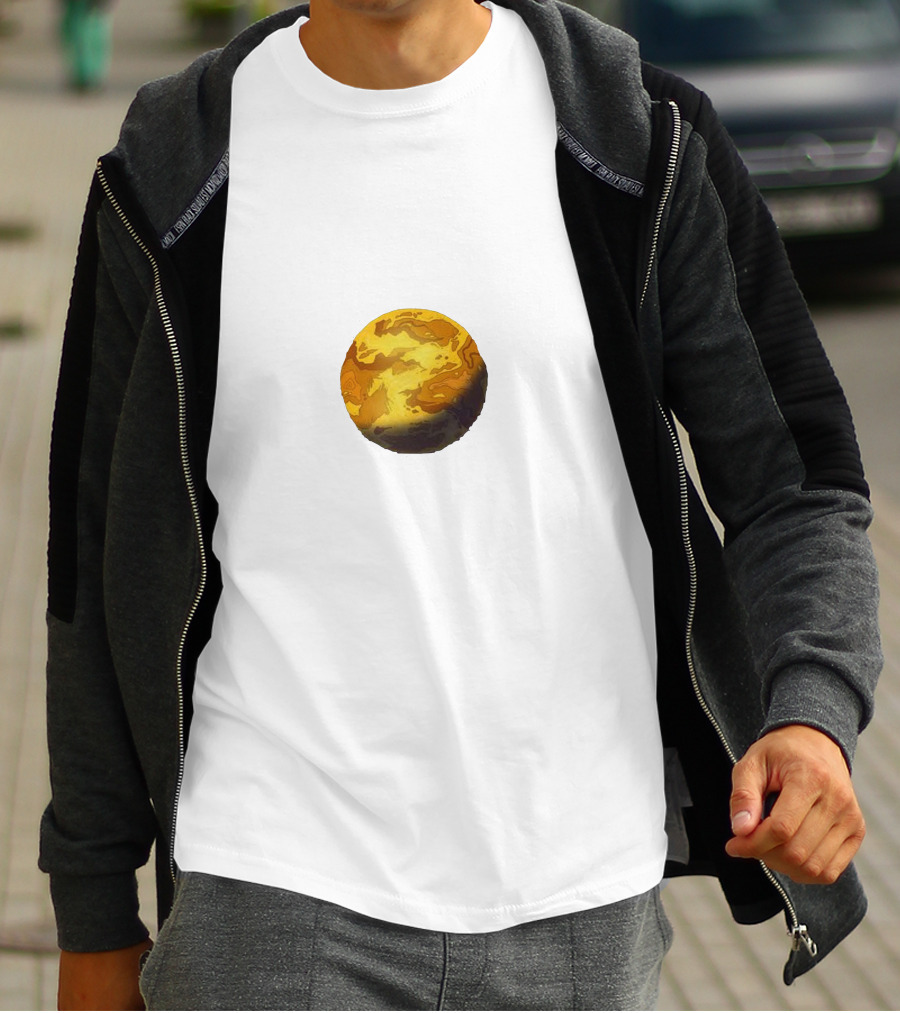 Mootopia Planet Cheese Sphere Block T-Shirt