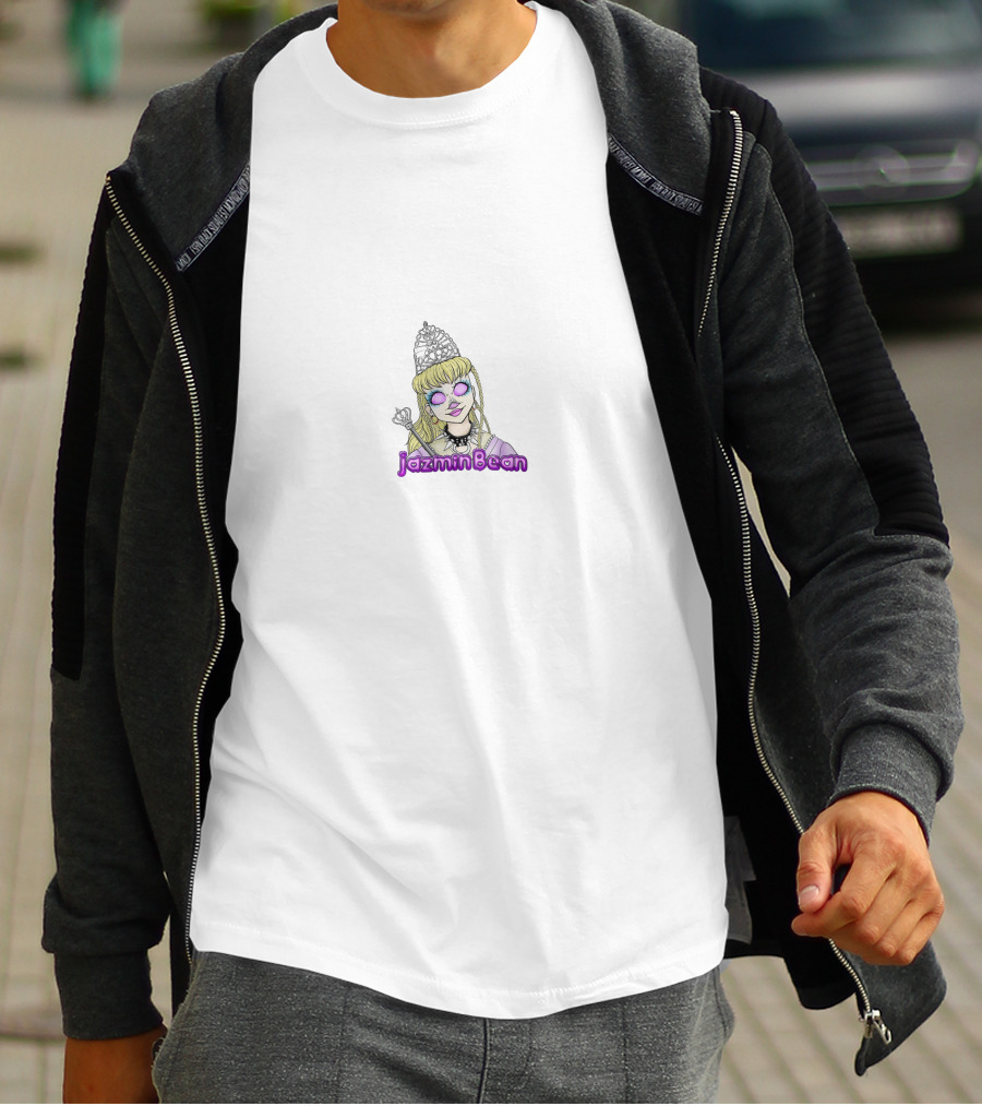 Jazmin Bean Tiara Anime Style Purple Glasses T-Shirt