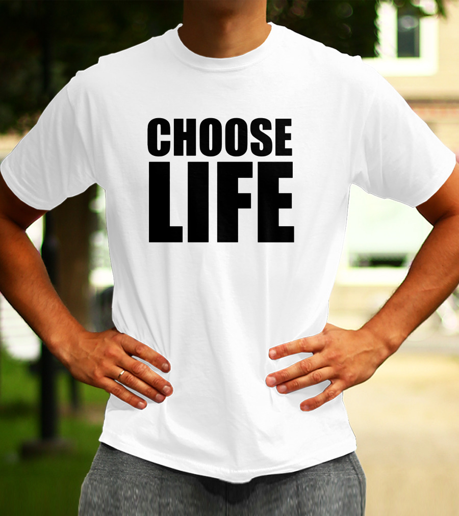 Choose Life Slogan Iconic T-Shirt