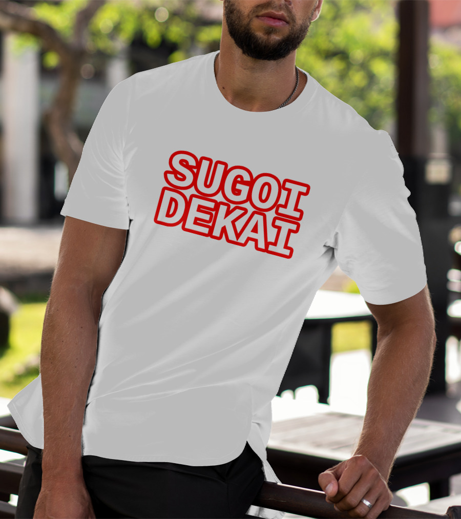 Sugoi Dekai Text Design Uzaki-chan Wa Asobitai Anime Reference T-Shirt