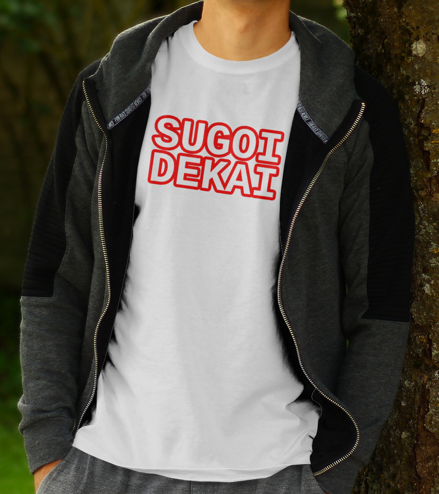 Sugoi Dekai Text Design Uzaki-chan Wa Asobitai Anime Reference T-Shirt