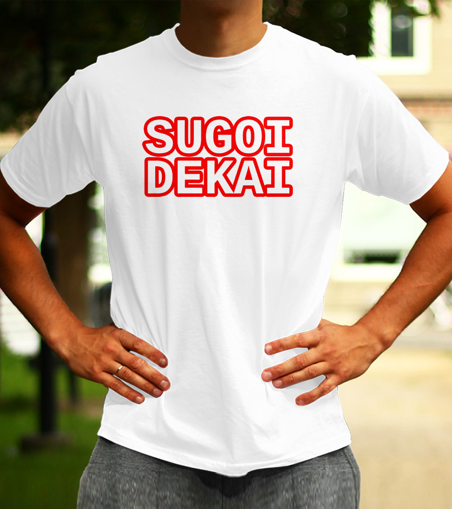 Sugoi Dekai Text Design Uzaki-chan Wa Asobitai Anime Reference T-Shirt