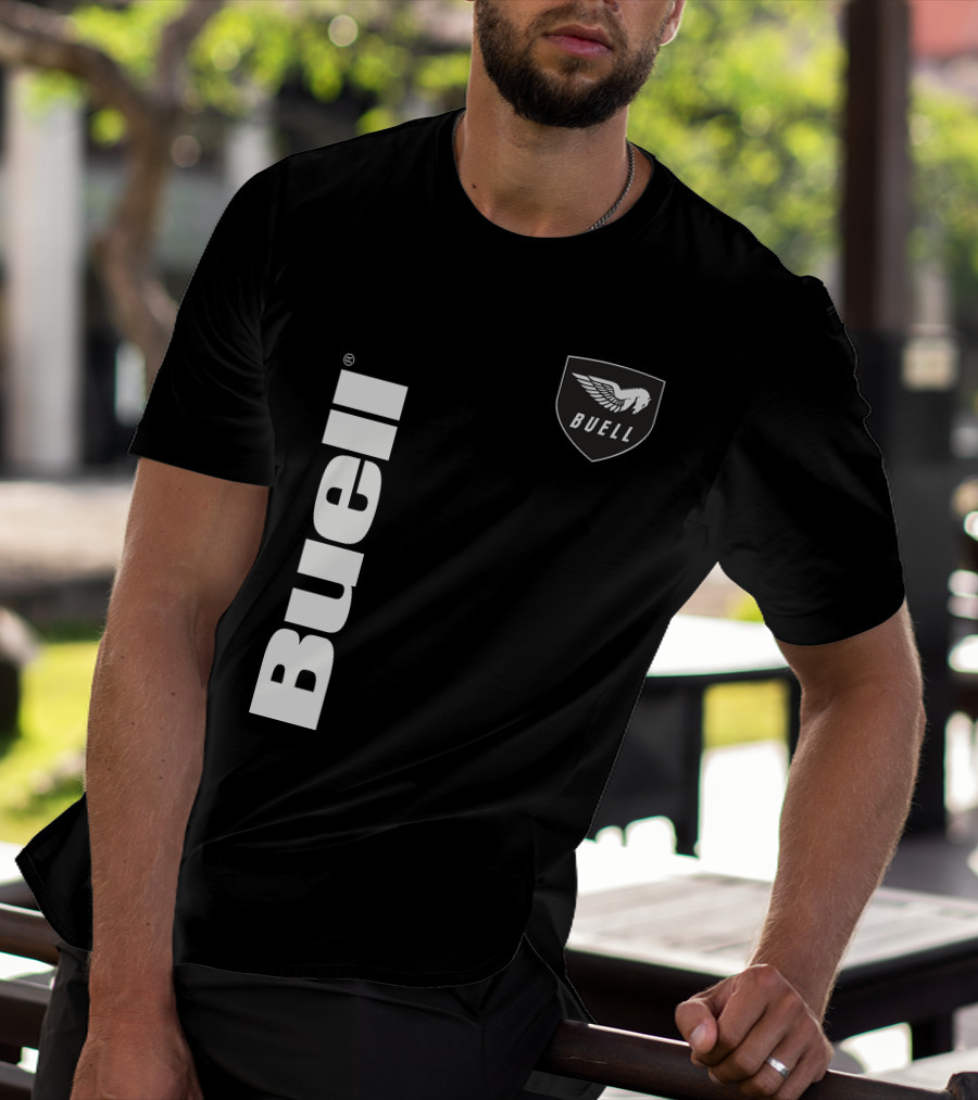 Buell Winged Logo Black T-Shirt