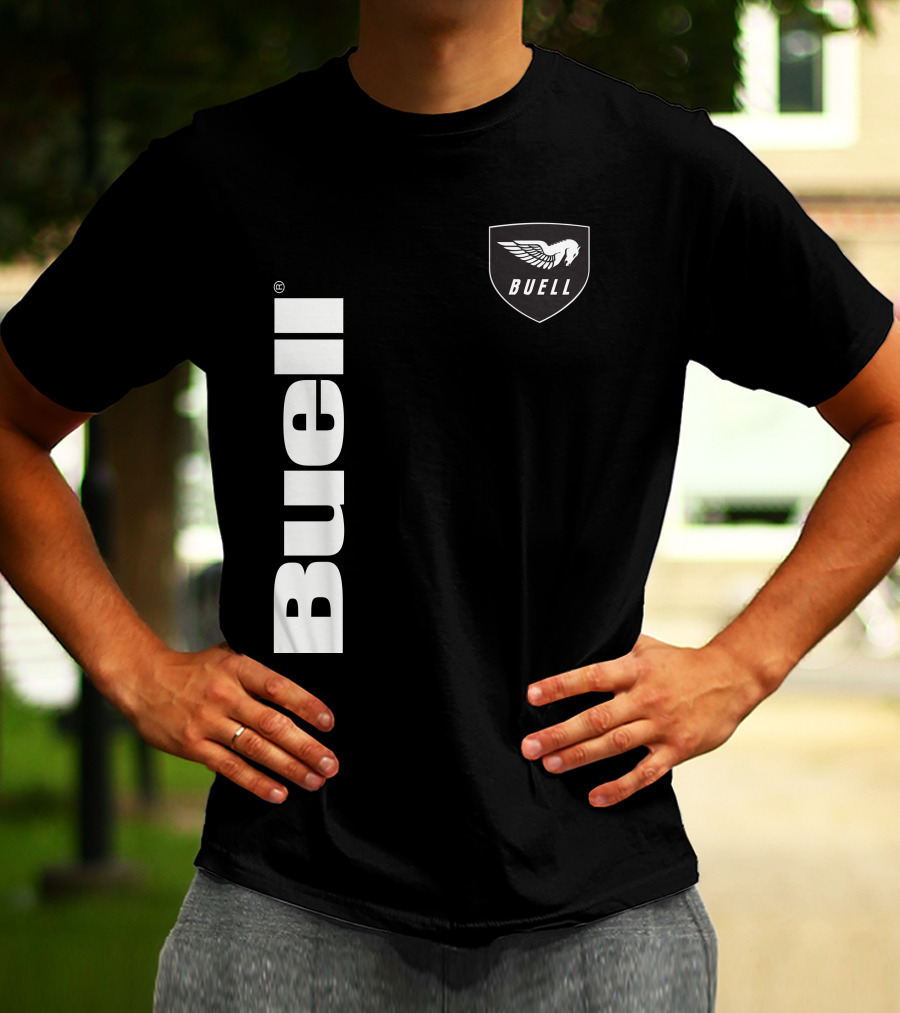 Buell Winged Logo Black T-Shirt