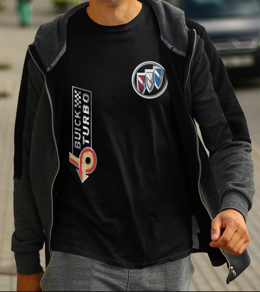 BUICK TURBO Logo With Tri-Shield Emblem T-Shirt