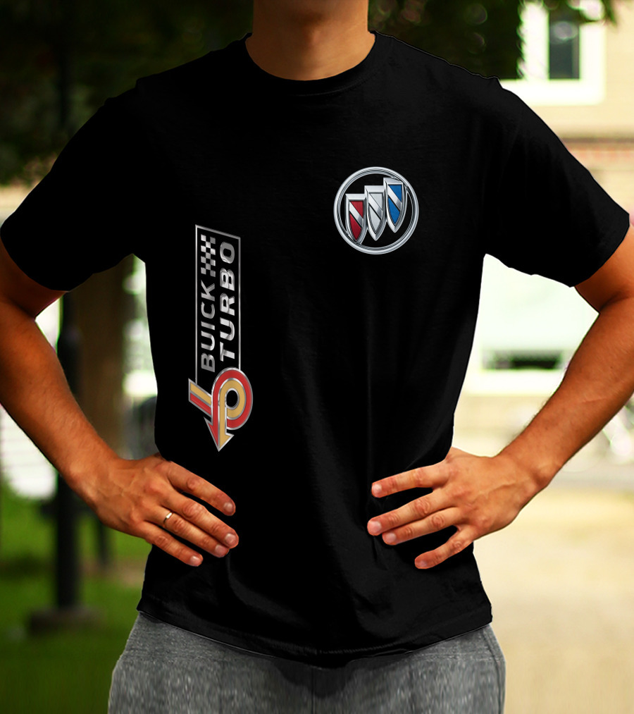 BUICK TURBO Logo With Tri-Shield Emblem T-Shirt