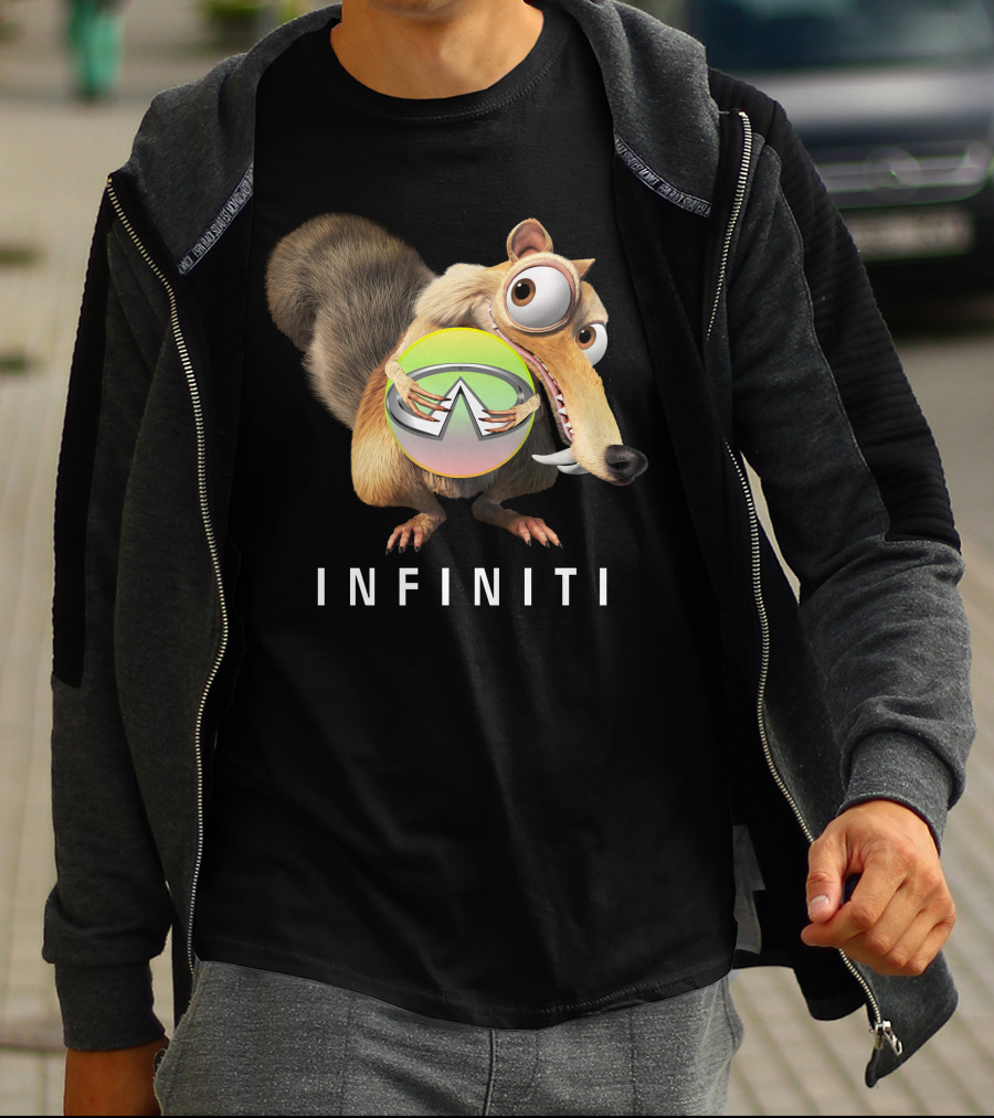 INFINITI Scrat Holding Green Sphere T-Shirt