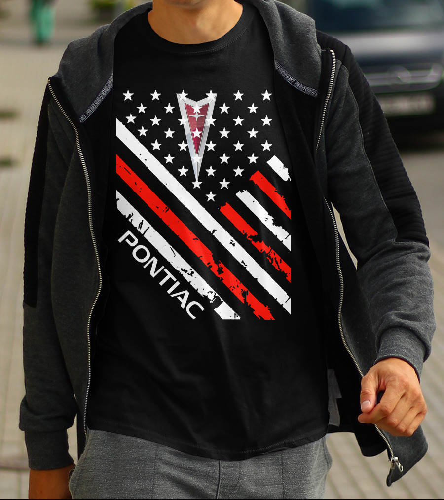 Pontiac Stars Stripes Emblem T-Shirt