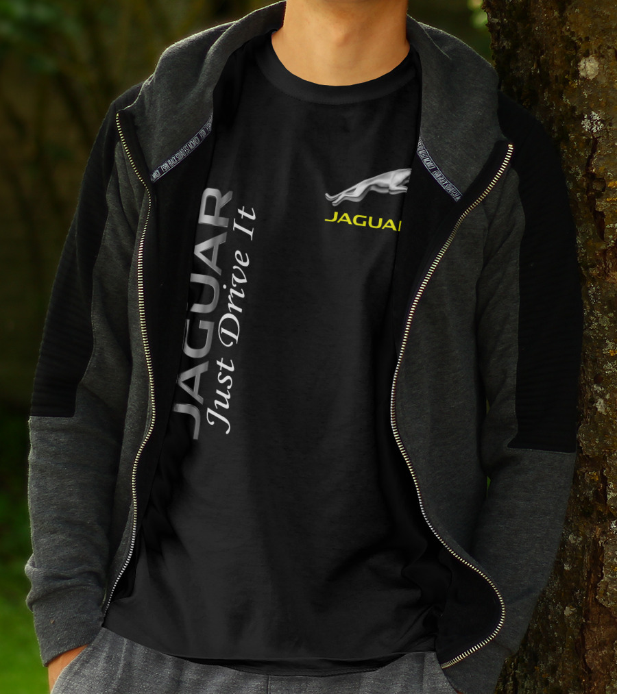 JAGUAR Just Drive It Silver T-Shirt