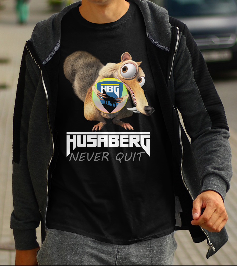 Husaberg Never Quit HBG Ice Age Scrat T-Shirt