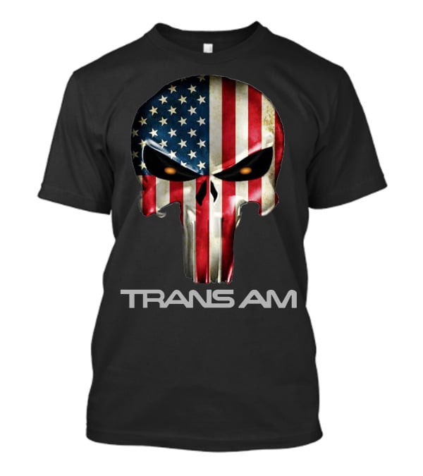 Trans Am American Flag Skull T-Shirt