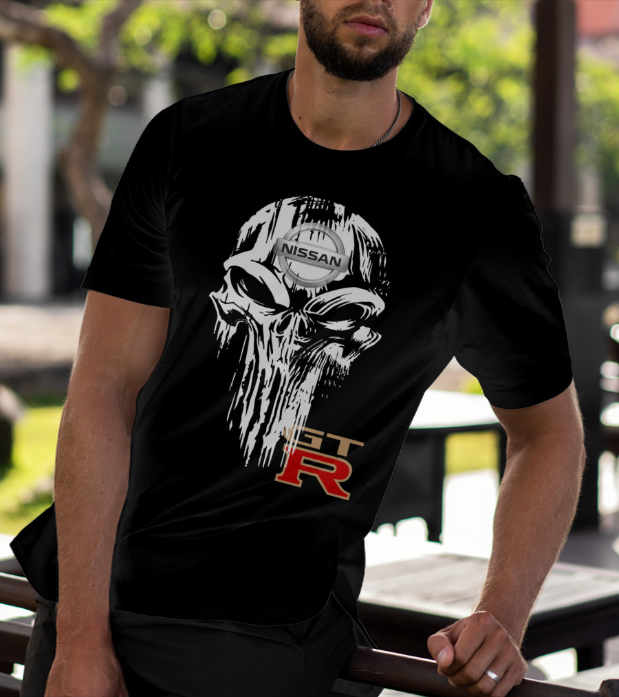 NISSAN GTR Skull Emblem T-Shirt