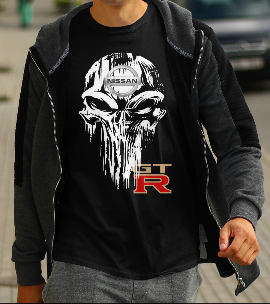 NISSAN GTR Skull Emblem T-Shirt