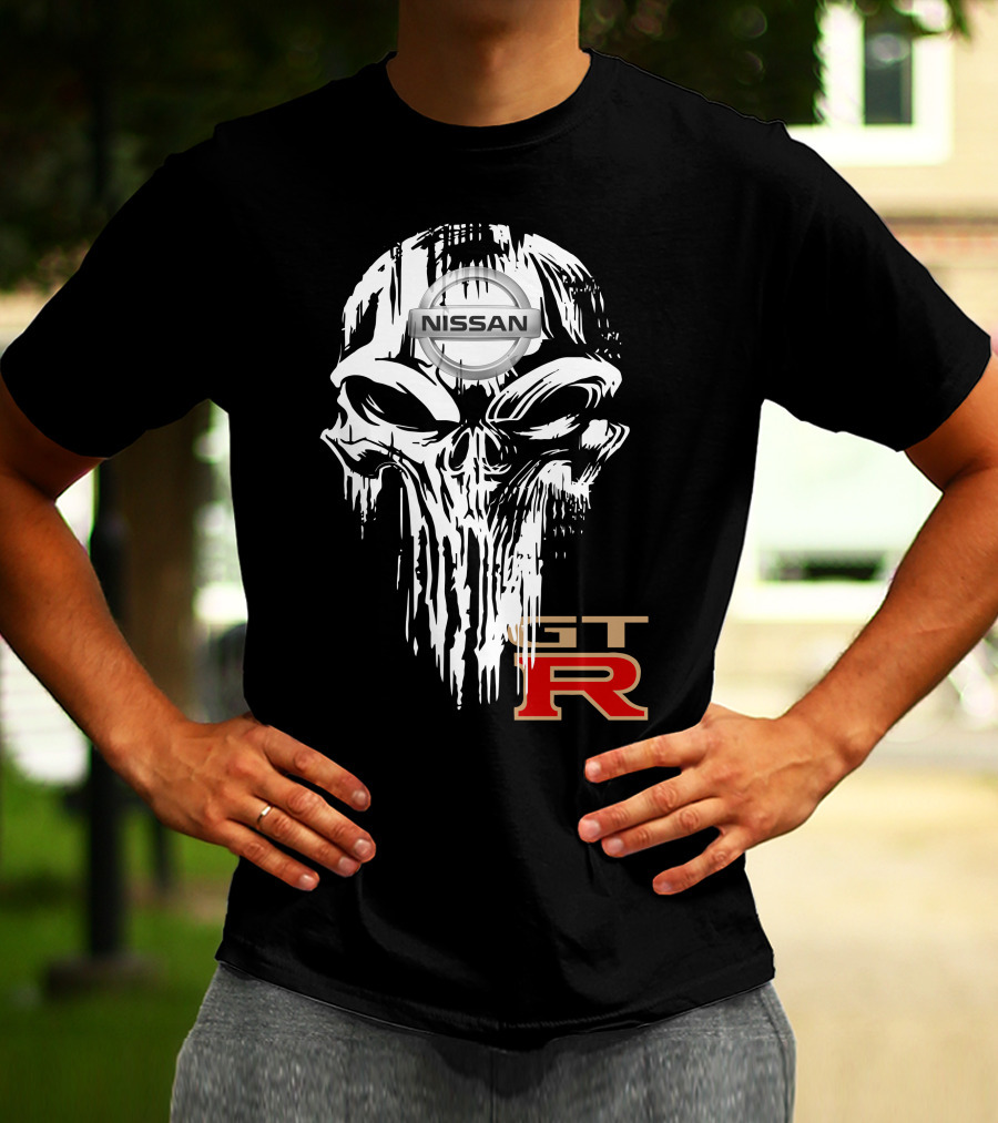 NISSAN GTR Skull Emblem T-Shirt