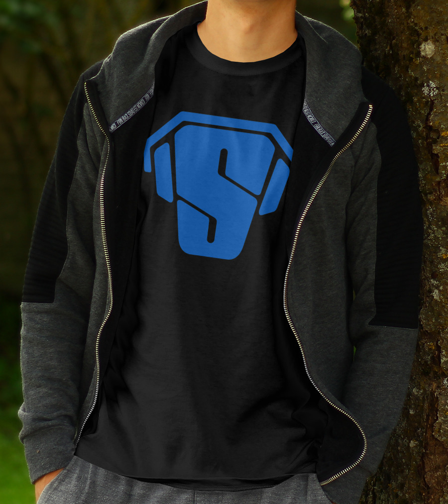 RS Blue Spartan Helmet Emblem T-Shirt