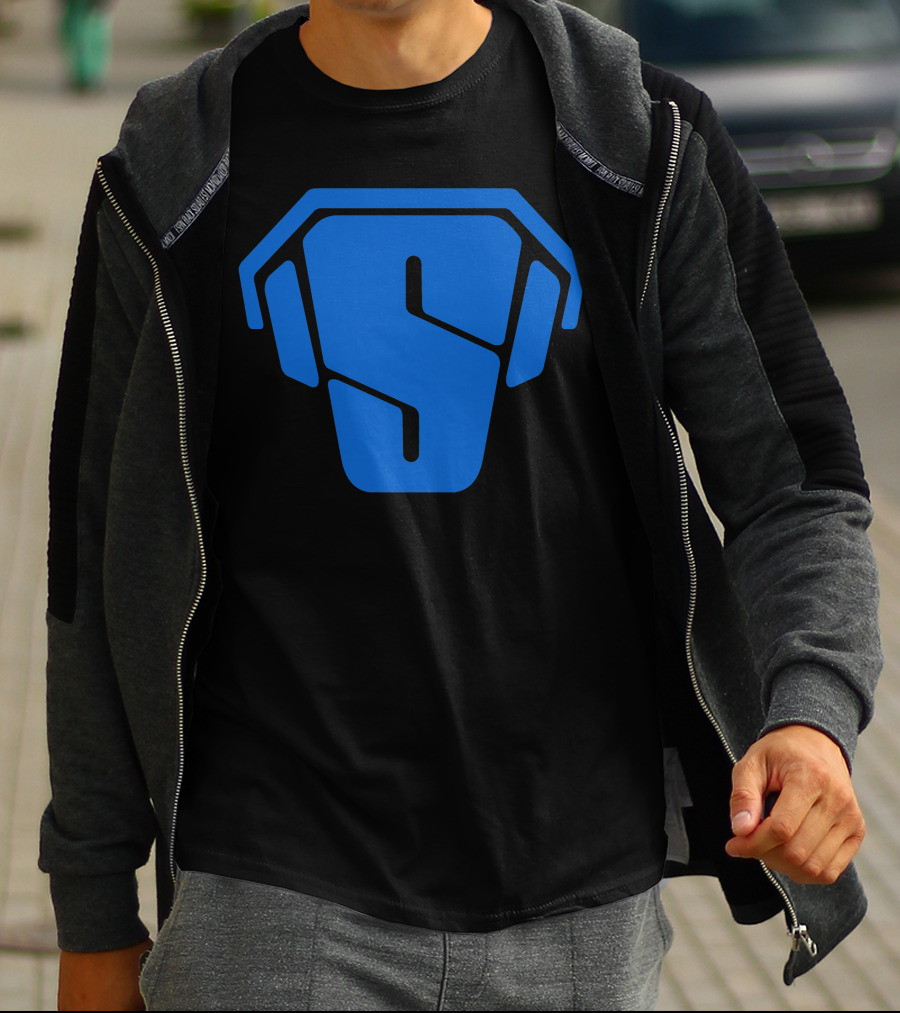 RS Blue Spartan Helmet Emblem T-Shirt