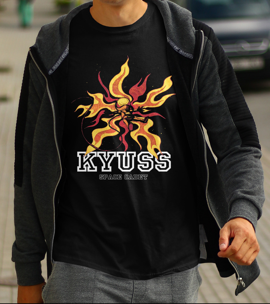 KYUSS Space Cadet Flame Astronaut T-Shirt